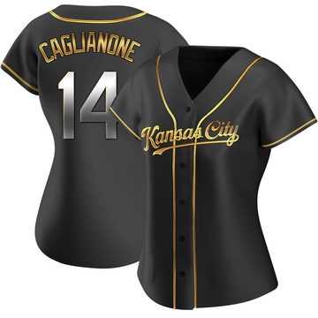 Black Golden Replica Jac Caglianone Women's Kansas City Royals Alternate Jersey