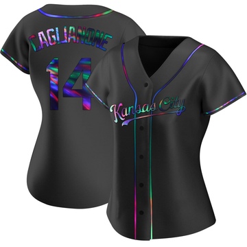 Black Holographic Replica Jac Caglianone Women's Kansas City Royals Alternate Jersey