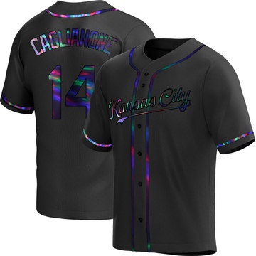 Black Holographic Replica Jac Caglianone Youth Kansas City Royals Alternate Jersey
