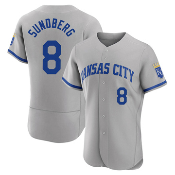 Gray Authentic Jim Sundberg Men's Kansas City Royals 2022 Road Jersey
