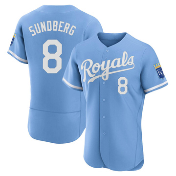 Light Blue Authentic Jim Sundberg Men's Kansas City Royals 2022 Alternate Jersey