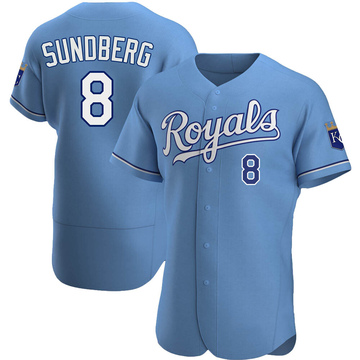 Light Blue Authentic Jim Sundberg Men's Kansas City Royals Alternate Jersey