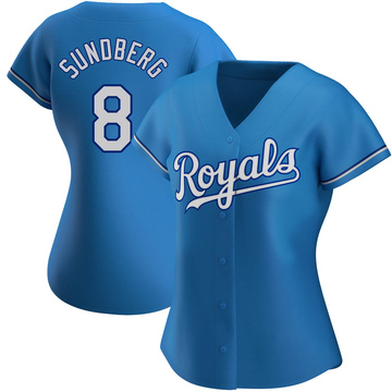 Light Blue Authentic Jim Sundberg Women's Kansas City Royals Alternate Jersey
