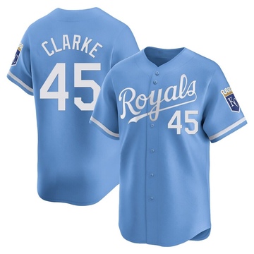 Light Blue Limited Taylor Clarke Youth Kansas City Royals Alternate Jersey