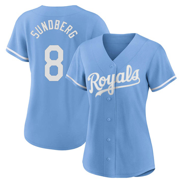 Light Blue Replica Jim Sundberg Women's Kansas City Royals 2022 Alternate Jersey