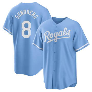 Light Blue Replica Jim Sundberg Youth Kansas City Royals 2022 Alternate Jersey