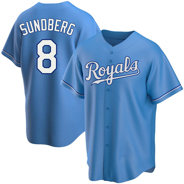 Light Blue Replica Jim Sundberg Youth Kansas City Royals Alternate Jersey