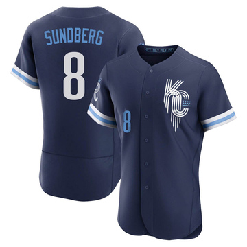 Navy Authentic Jim Sundberg Men's Kansas City Royals 2022 City Connect Jersey