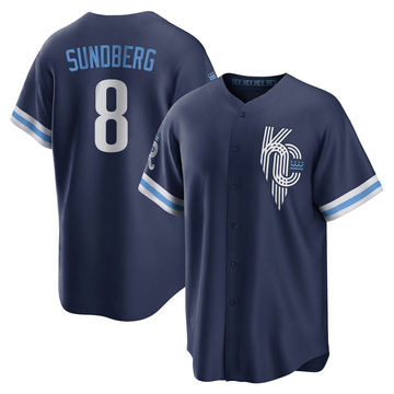 Navy Replica Jim Sundberg Youth Kansas City Royals 2022 City Connect Jersey
