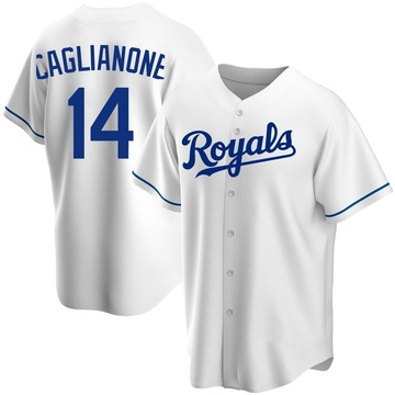 White Replica Jac Caglianone Men's Kansas City Royals Home Jersey